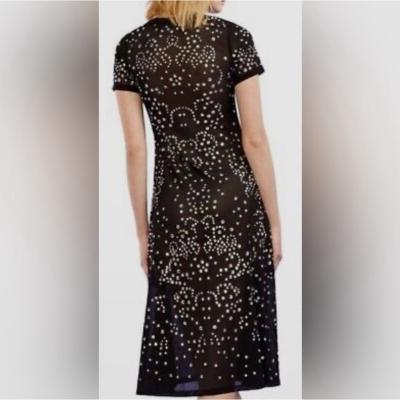 Cynthia Rowley Crystal Embellished Mesh Midi-Dress, Size 2 - Picture 4 of 7
